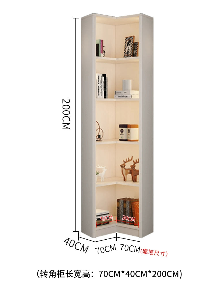 Household bookcase integrated whole wall to top dust-proof glass door modern simple light luxury floor-to-wall display cabinet customization