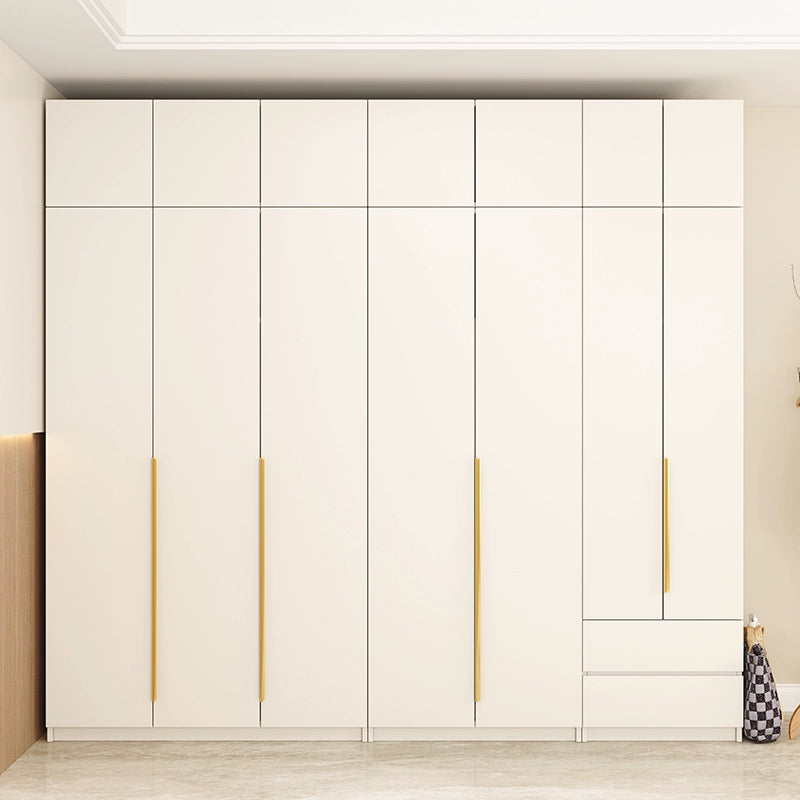 Nordic solid wood wardrobe bedroom home modern simple one door to the top Internet celebrity wardrobe small apartment four or six door wardrobe